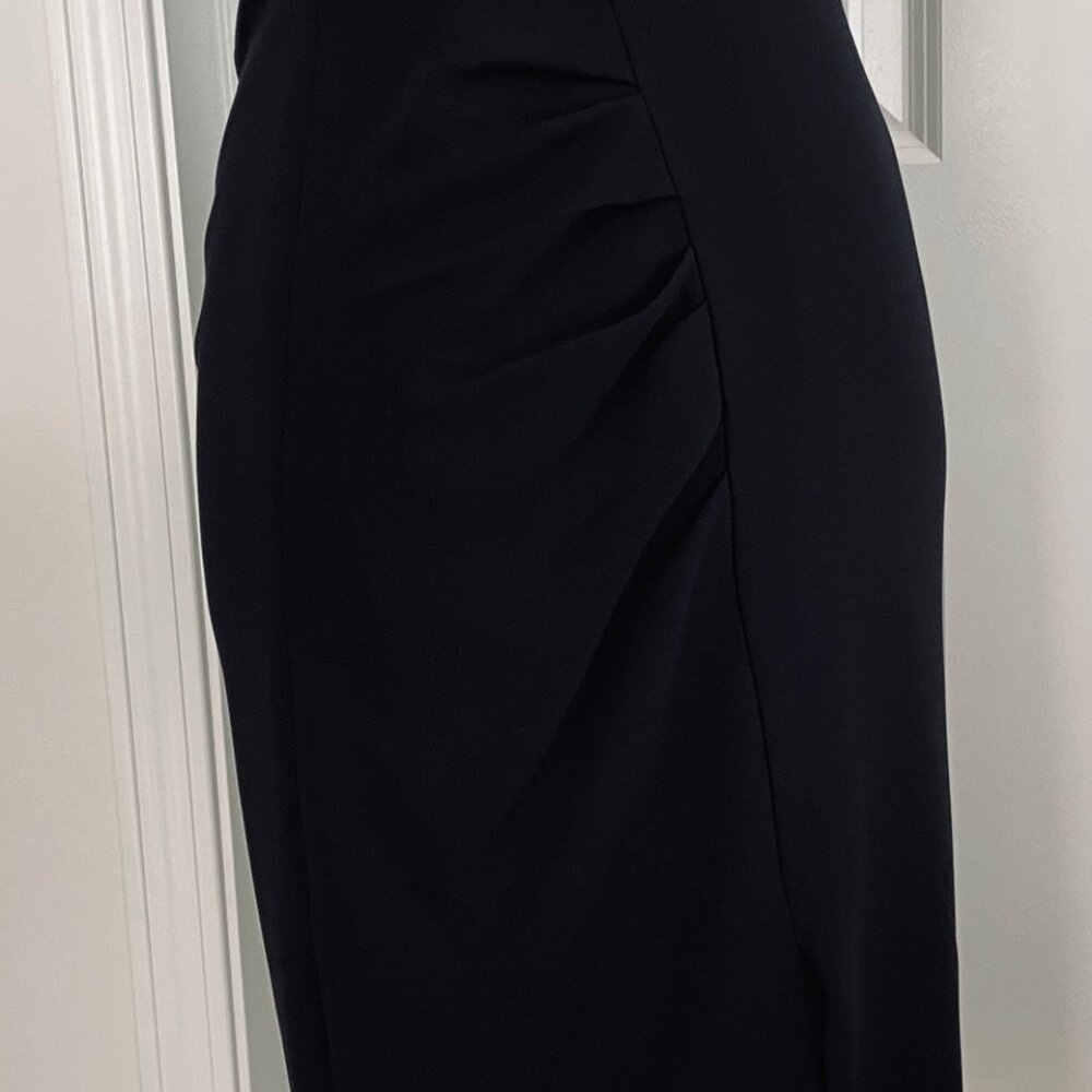 MAX MARA STUDIO BLACK WOOL SHEATH DRESS - SIZE 2 - Picture 4 of 10